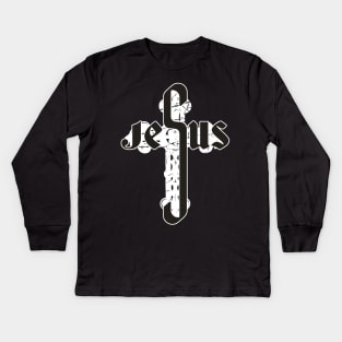 Jesus Cross Kids Long Sleeve T-Shirt
